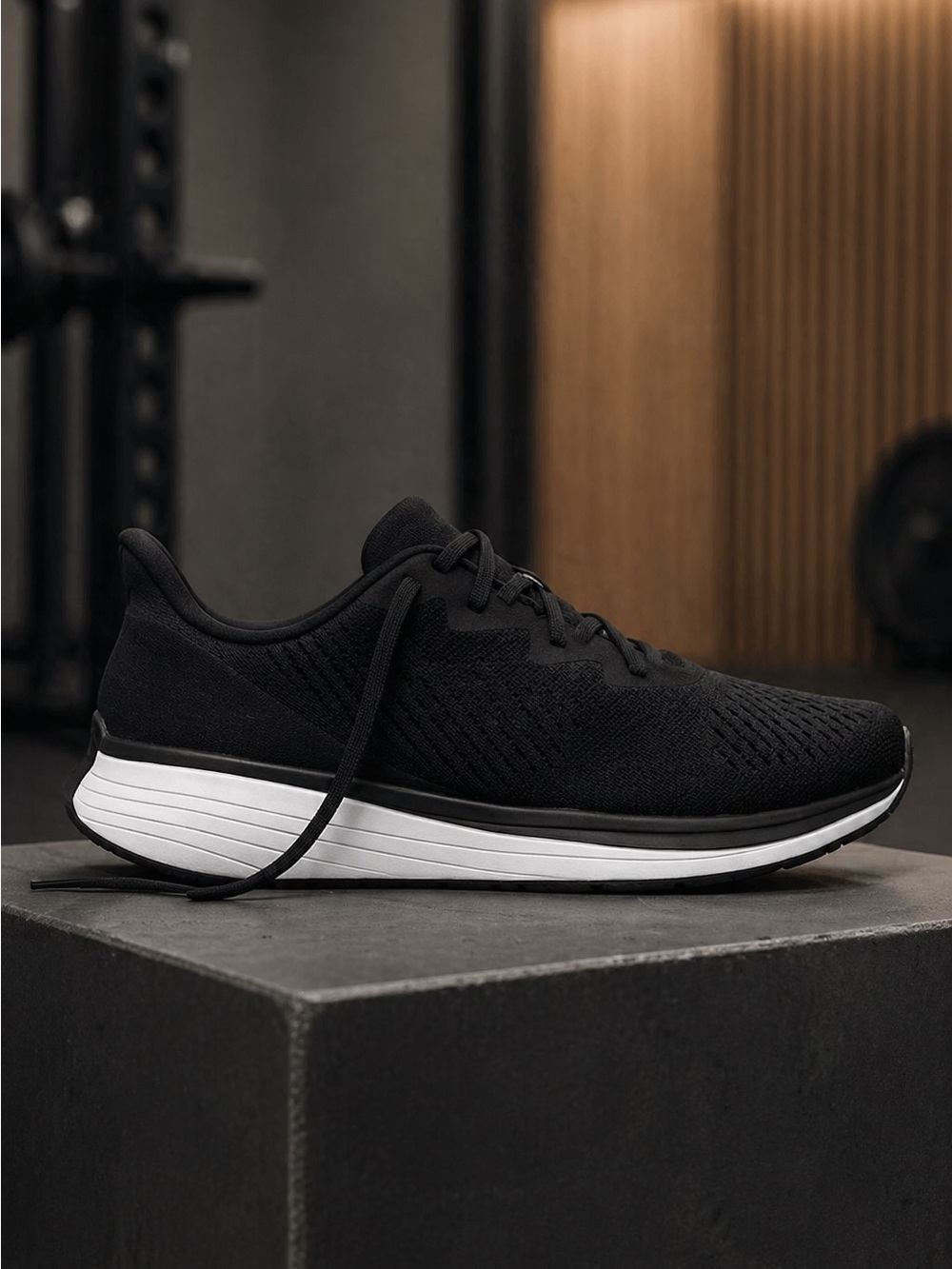 NWT Lane Eight Unisex Relay Trainer Athletic Tennis Shoe - Black - Size W 10